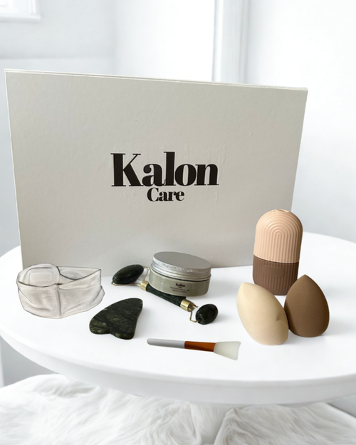 box femme visage, rituel beauté, masque kalon care, beauty blender, gush, applicateur, glace visage, bandeau velours, box aimantée 